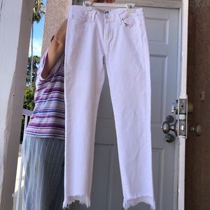 PAIGE Verdugo Ankle White Jeans women’s 27